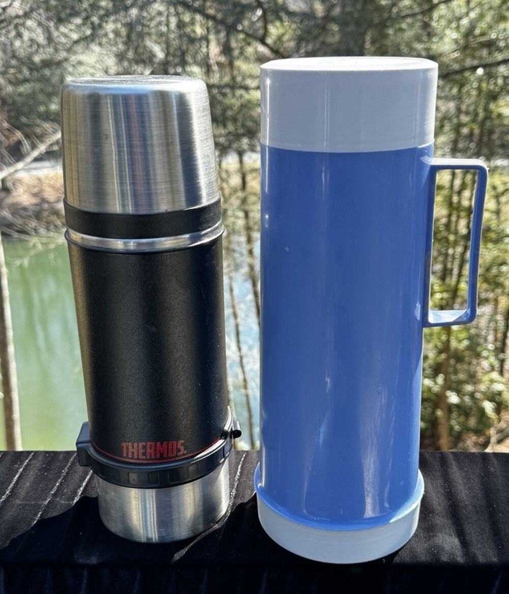 VINTAGE THERMOS LOT OF TWO Kitchen Camping Coffee Tea Collectible